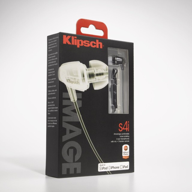 Klipsch Image s4i, in its' shelf package