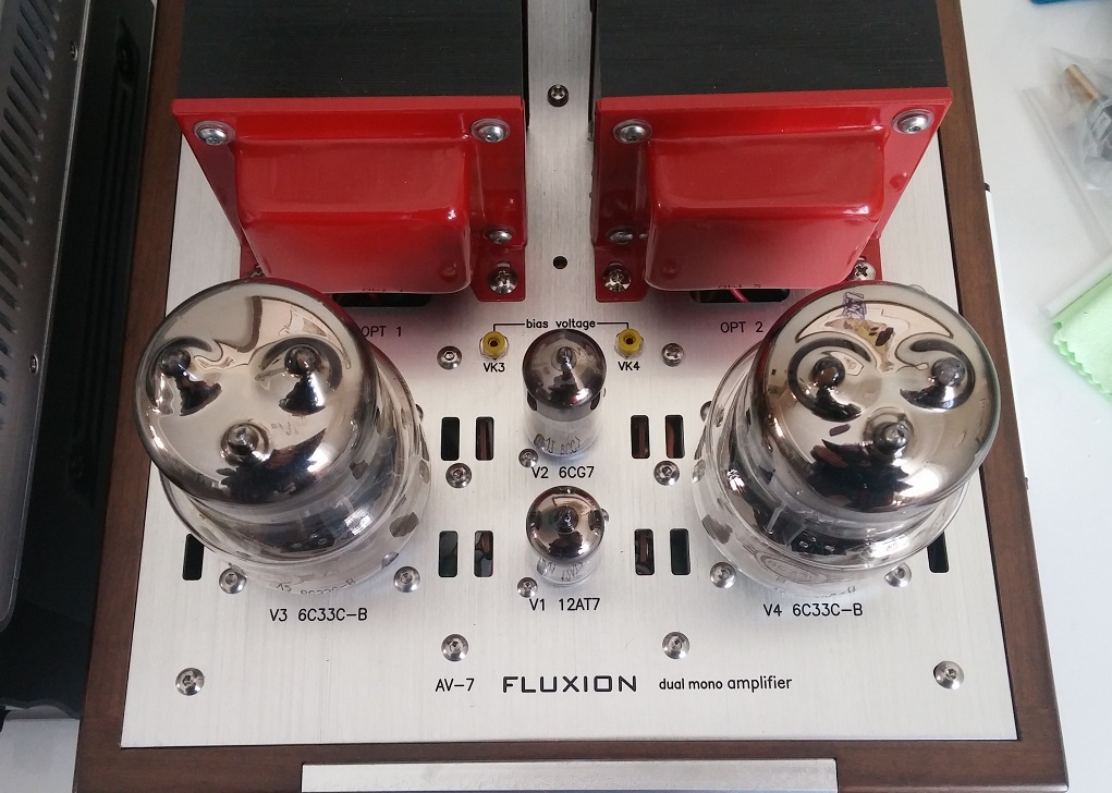 Review: Fluxion AV-7 Single-Ended 6C33C Amplifier | Wall Of Sound ...